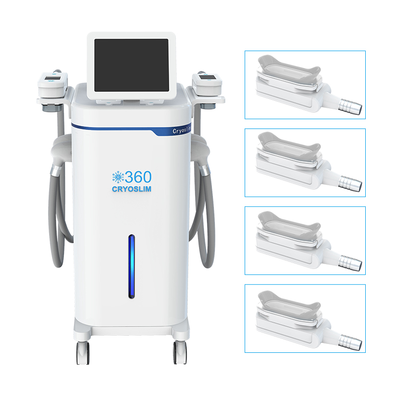 New 360 Multifunctional Criolipolisis Cool Fat Home Skin Care Tools White Cryo Sticks Face Freezing Slimming Machine With Paddles