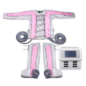 BR619 PINK 3 in 1 pressotherapy with infrared function jacket+leg+eye massage